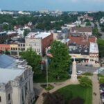 A vibrant Bloomingdale cityscape