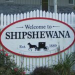 Shipshewana welcome sign marks the entrance to Indiana’s Amish Country
